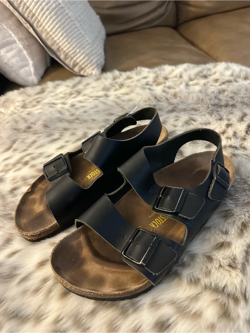 Birkenstock Black Double-Buckle Backstrap Sandals